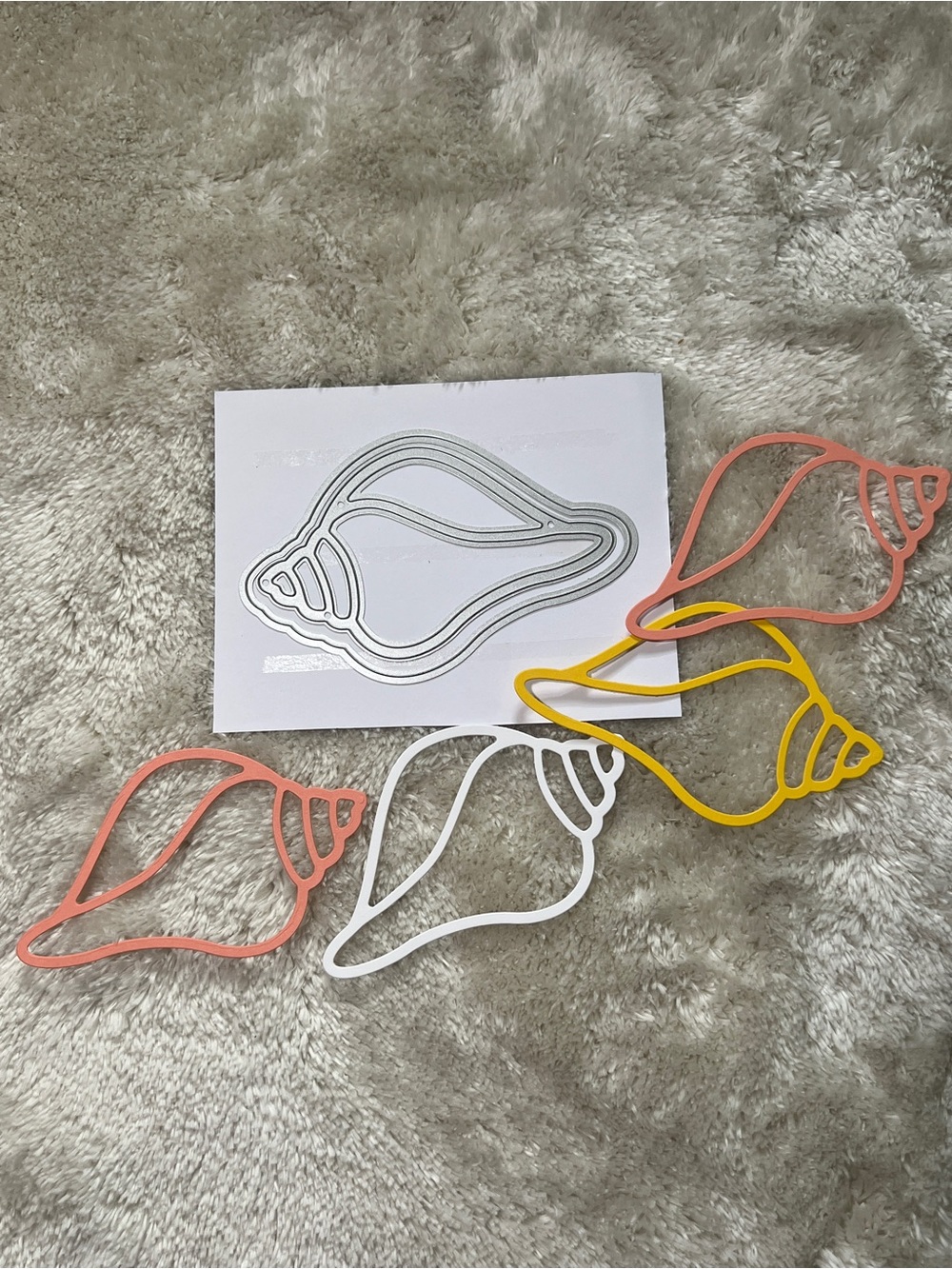 Sea Shell Outline Die Cut Set